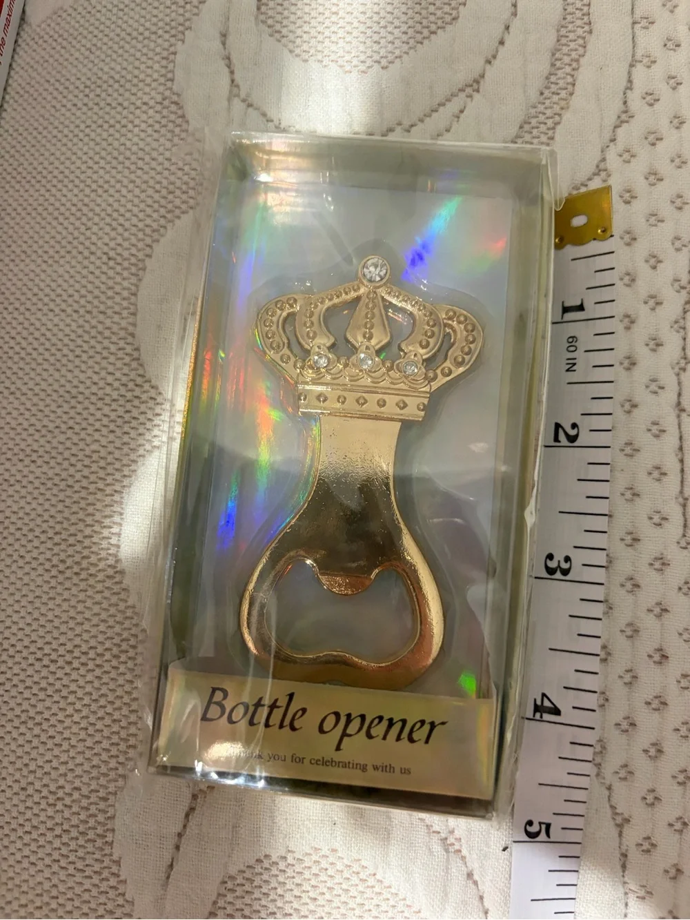 Gold Crown Bottle Opener - Party Favor gifts NEW